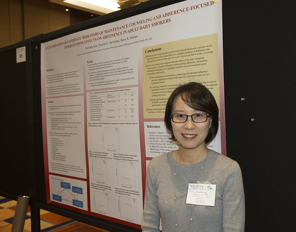 UW-CTRI Researcher Nayoung Kim presented research on maintenance counseling and medication adherence in Baltimore. 