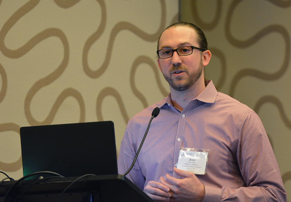 UW-CTRI Postdoctoral Fellow Dr. Jesse Kaye presents his research at SRNT 2019 in San Francisco. 