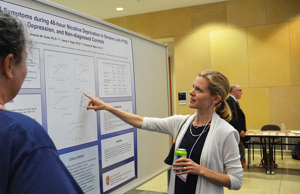 Dr. Jess Cook presents her poster