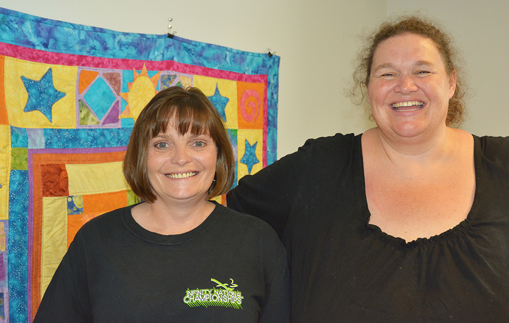 Shannon Yahn (left) credited her health counselor, Chris Ripley (right), for helping her quit smoking. 