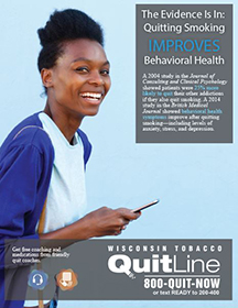 Behavioral health & Wisconsin Tobacco Quit Line - woman