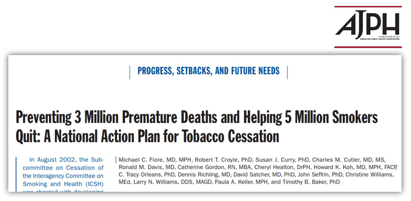 National Action Plan in the American Journal of Public Health
