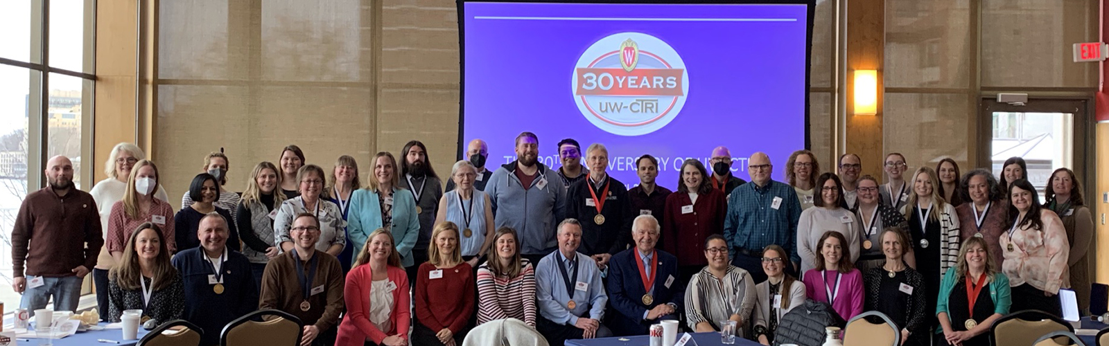 Last spring, Fiore celebrated 30 years of UW-CTRI with fellow colleagues. 