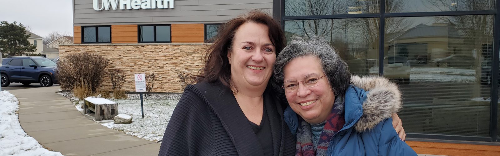 BREATHE 2 Participant Denise adores her UW-CTRI Health Counselor Kathleen Cantu and credits Cantu and the study for helping her quit smoking. 