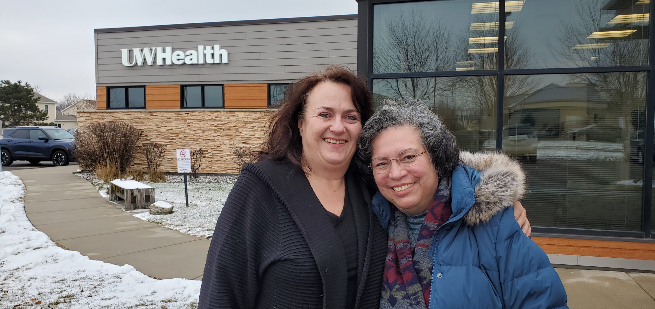 BREATHE 2 Participant Denise adores her UW-CTRI Health Counselor Kathleen Cantu and credits Cantu and the study for helping her quit smoking. 
