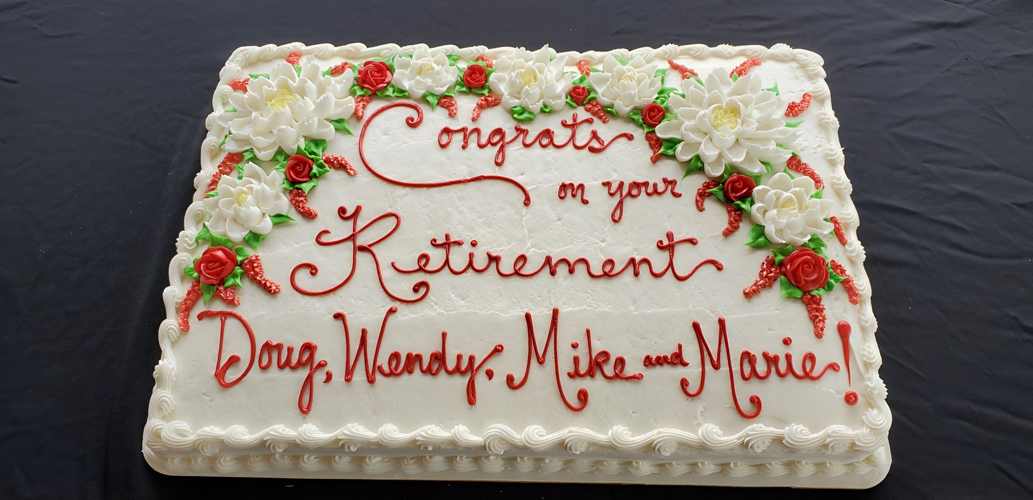 Cake for retirees