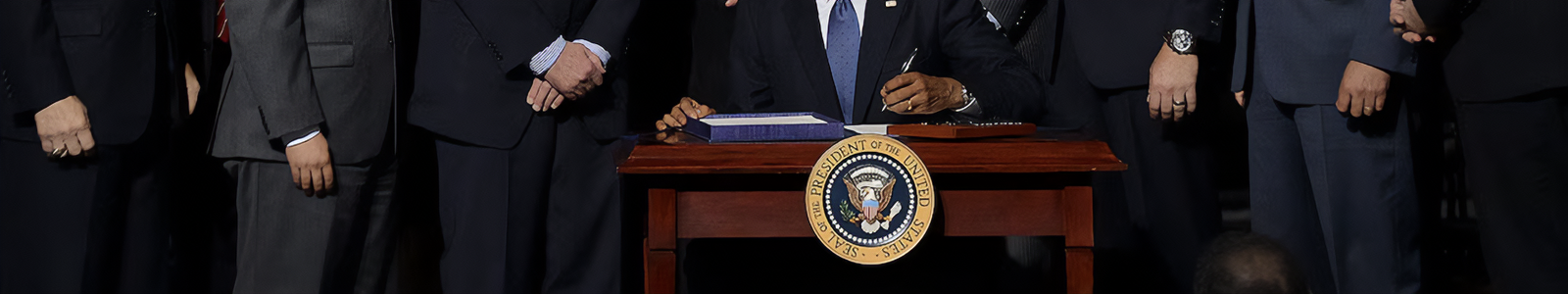 President signs a bill into law